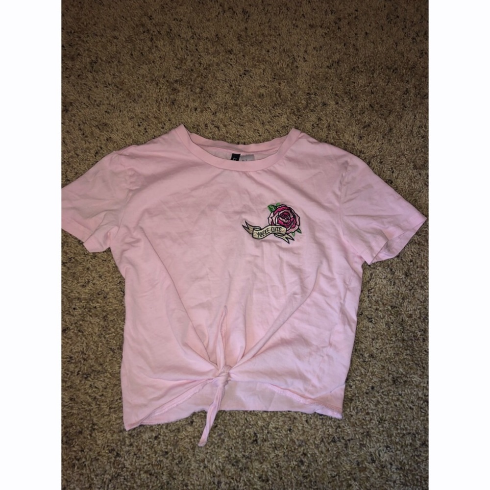 Pink Crop Top